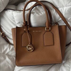 Michael Kors Brown Leather Tote Bag